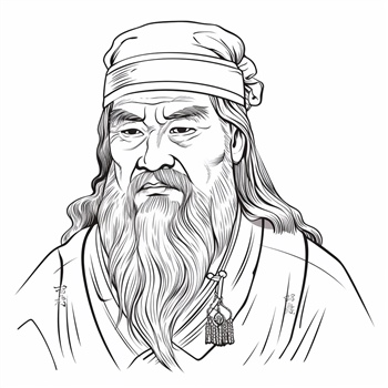 Dibujo de Confucio